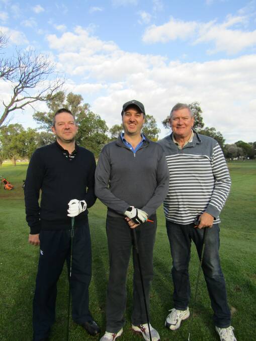 Team Coal & Allied enjoying the day; Steve Gilchrist, Tim Slater and Mark Franklin.