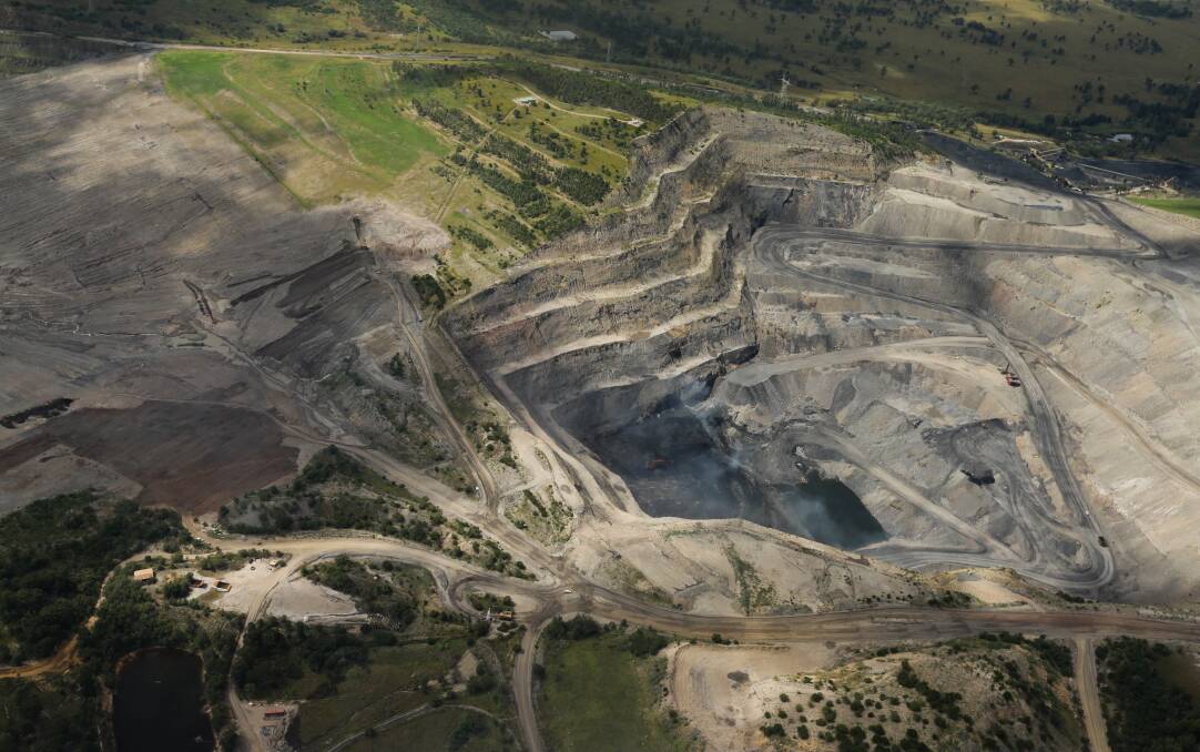 Muswellbrook Coal Co open cut mine - Aerial images of Hunter mines between Scone and Singleton, 2022. Picture: Jonathan Carroll, Newcastle Herald. 