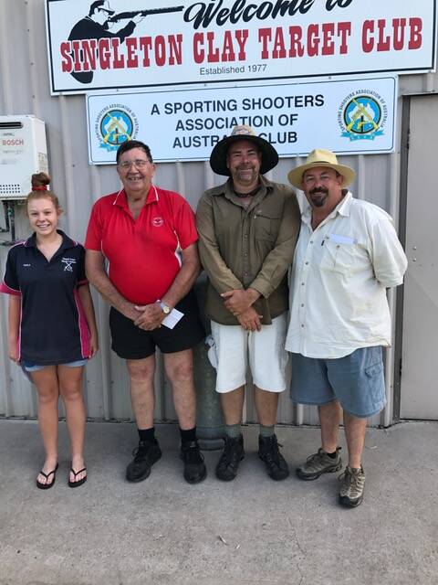 WINNERS ARE GRINNERS: Taylah Roth (C grade), Lionel Finlay (B grade), Jeremy Teece (A grade) and Andrew Garvie (AA grade).