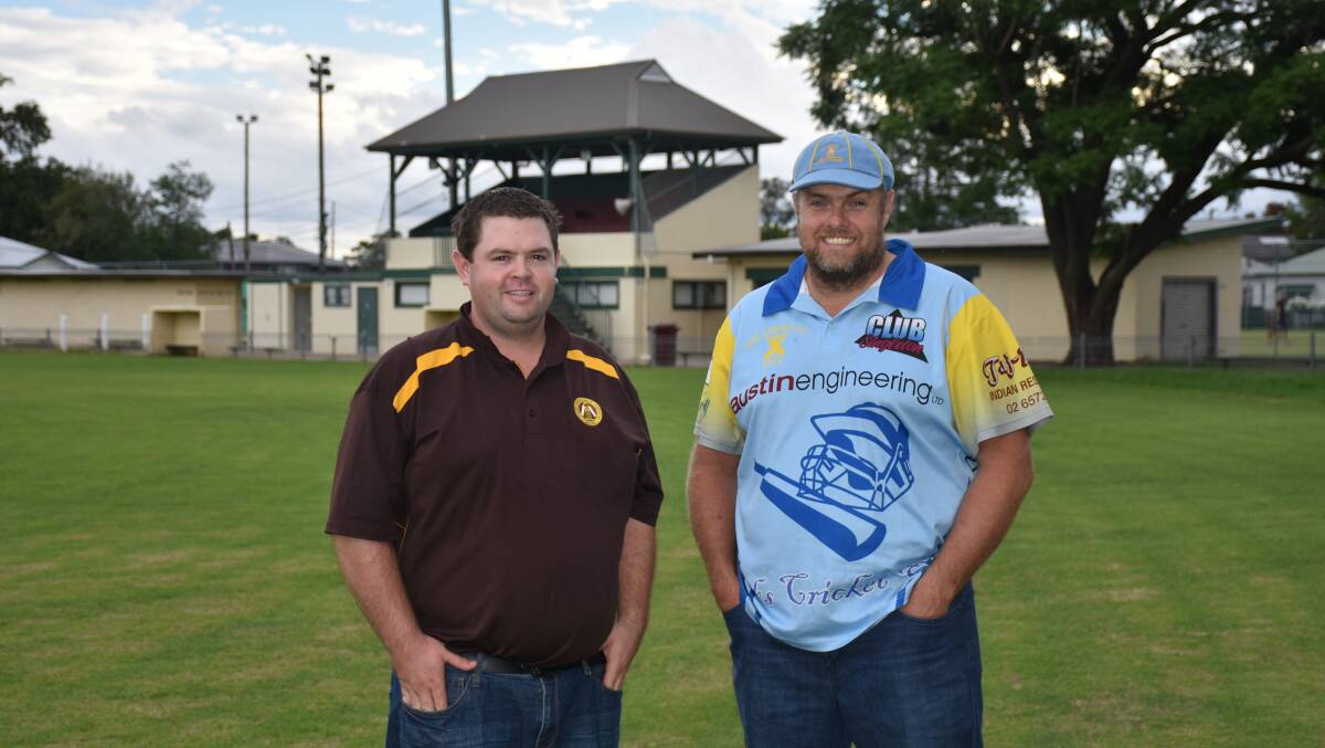 READY FOR THE BATTLE: Valley's Dan Storey and Creeks skipper Gavin Wake will play crucial roles in this weekend's Singleton District Cricket Association first grade grand final at Howe Park.