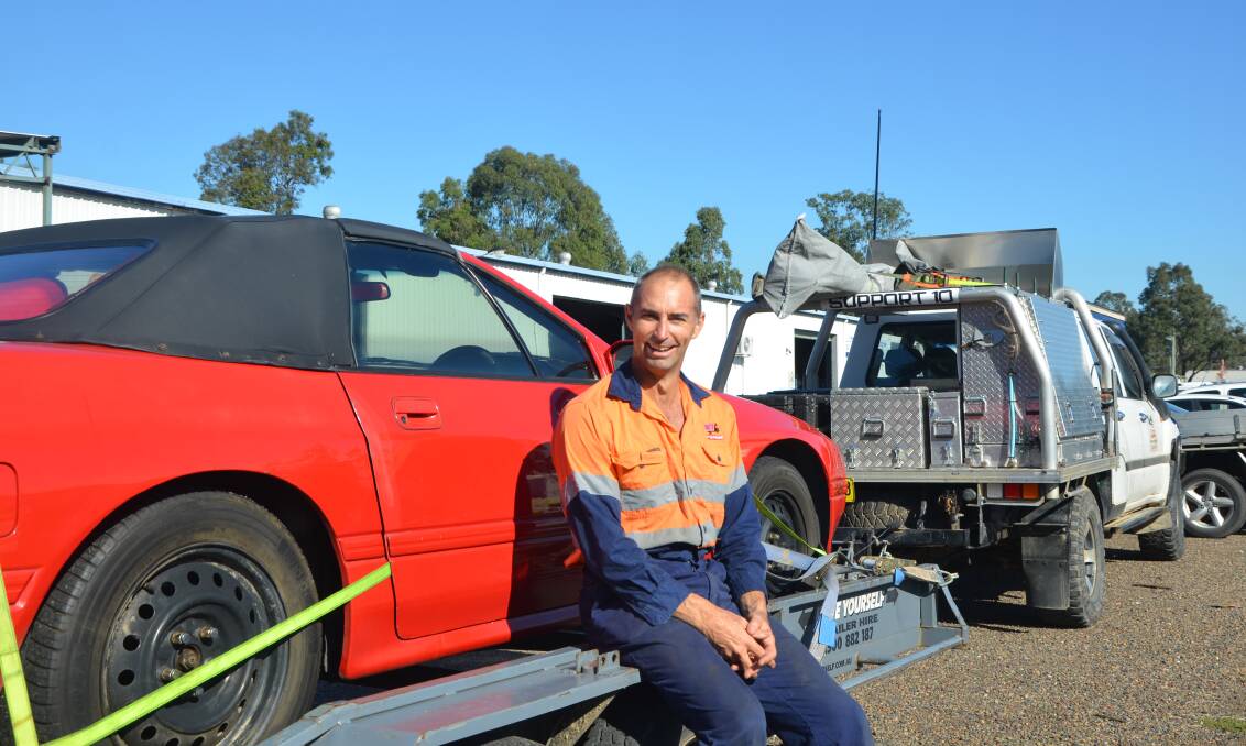 ON THE ROAD AGAIN: Pit Patrol owner Jeff Phillips, from Singleton, was all set to leave for Mackay on Monday to participate in the S$$tbox Rally.