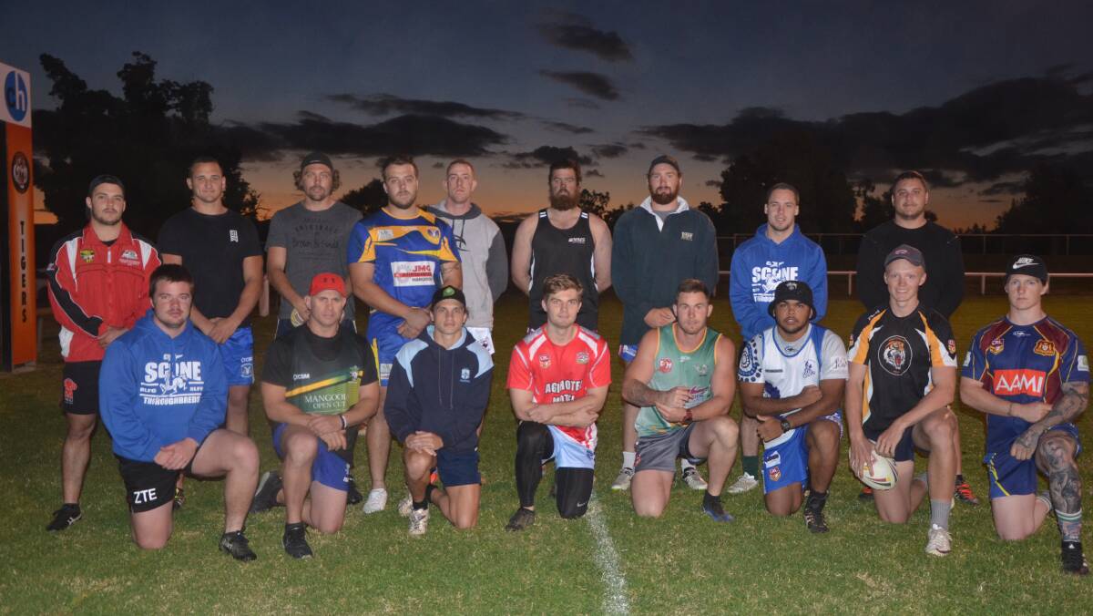 HISTORY-MAKING: The inaugural Hunter Valley Group 21 under-23 squad was put through its paces at McKinnon Field, Aberdeen.