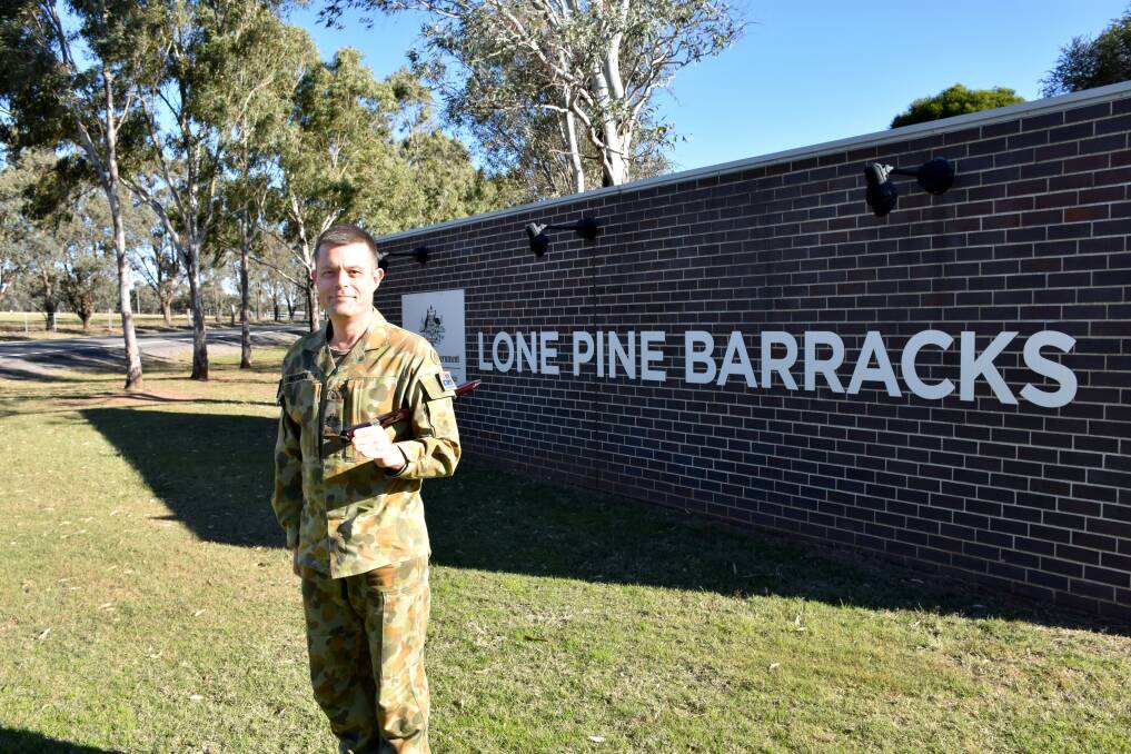 LONE PINE BARRACKS: Warrant Officer Class 1, Adrian Hodges took over the role as Regimental Sergeant Major at the School of Infantry earlier in the year.