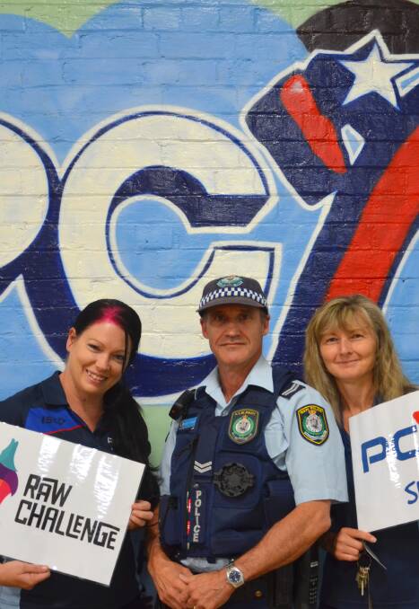 RAW CHALLENGE: PCYC manager Sarah Lenton, Senior Constable Scott O'Riley and PCYC employee Vera Katris are looking forward to the annual fundraising event. 