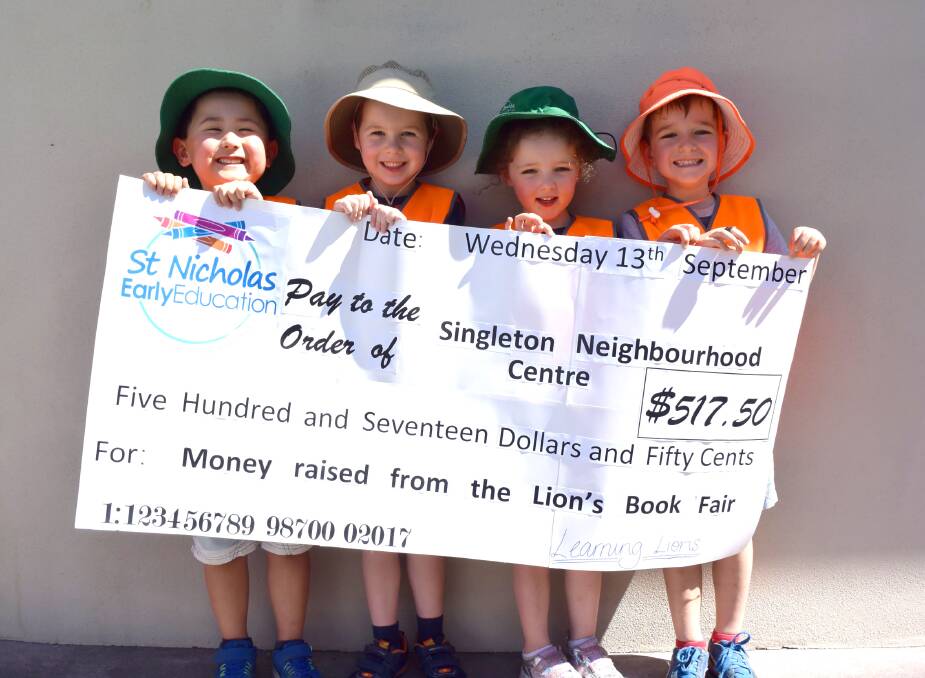 KINDNESS: St Nicholas Early Education students were excited to present the cheque to our local Neighbourhood Centre. 