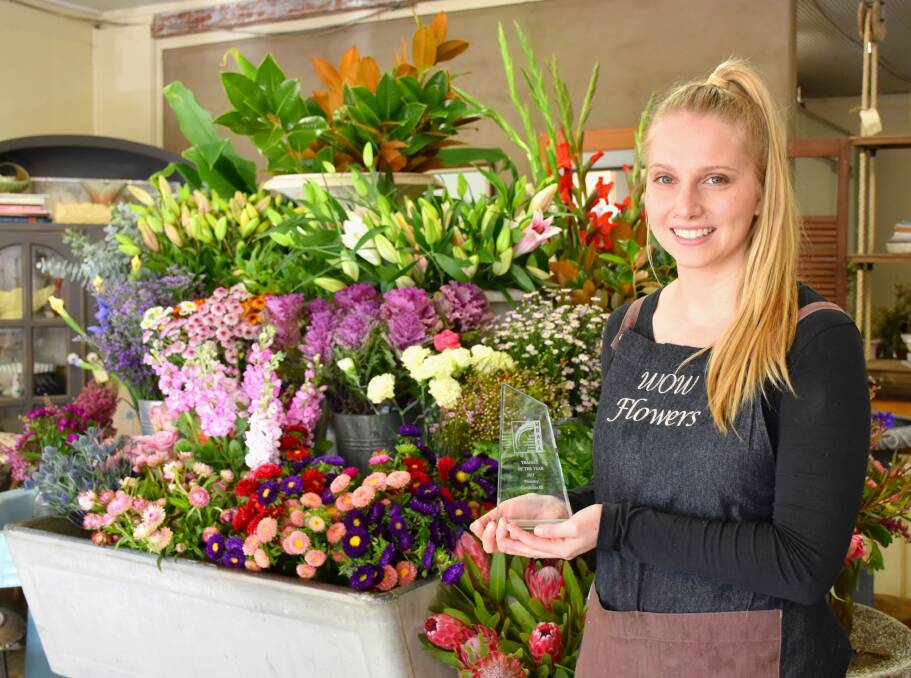ADMIRATION: Lili Robinson has been named the 2017 Trainee of the Year for her efforts during her Certificate III in Floristry and her work at WOW flowers. 
