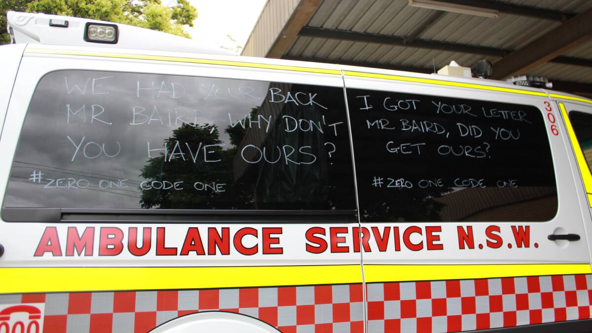 Baird agrees to review Paramedics Death&Disability scheme