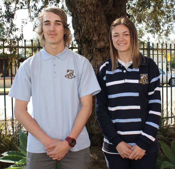 TALENTED DUO:  Touch Football talent Logan Ellis and soccer star, Darcie Bell.