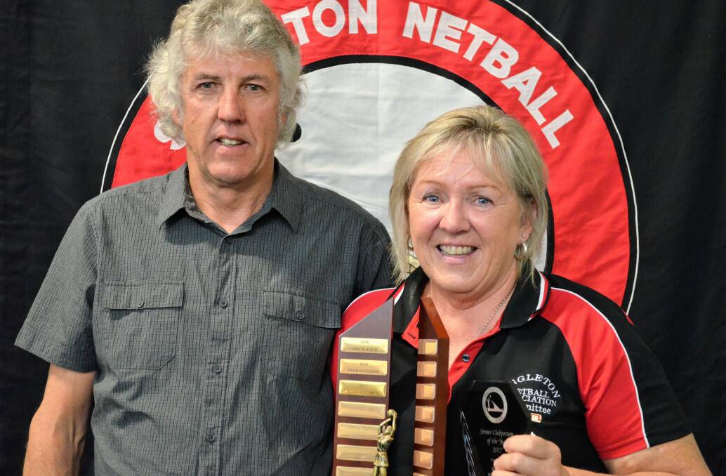 WELL DONE: Steve Koosmen club service award and Kerri Koosmen senior club person of the year.