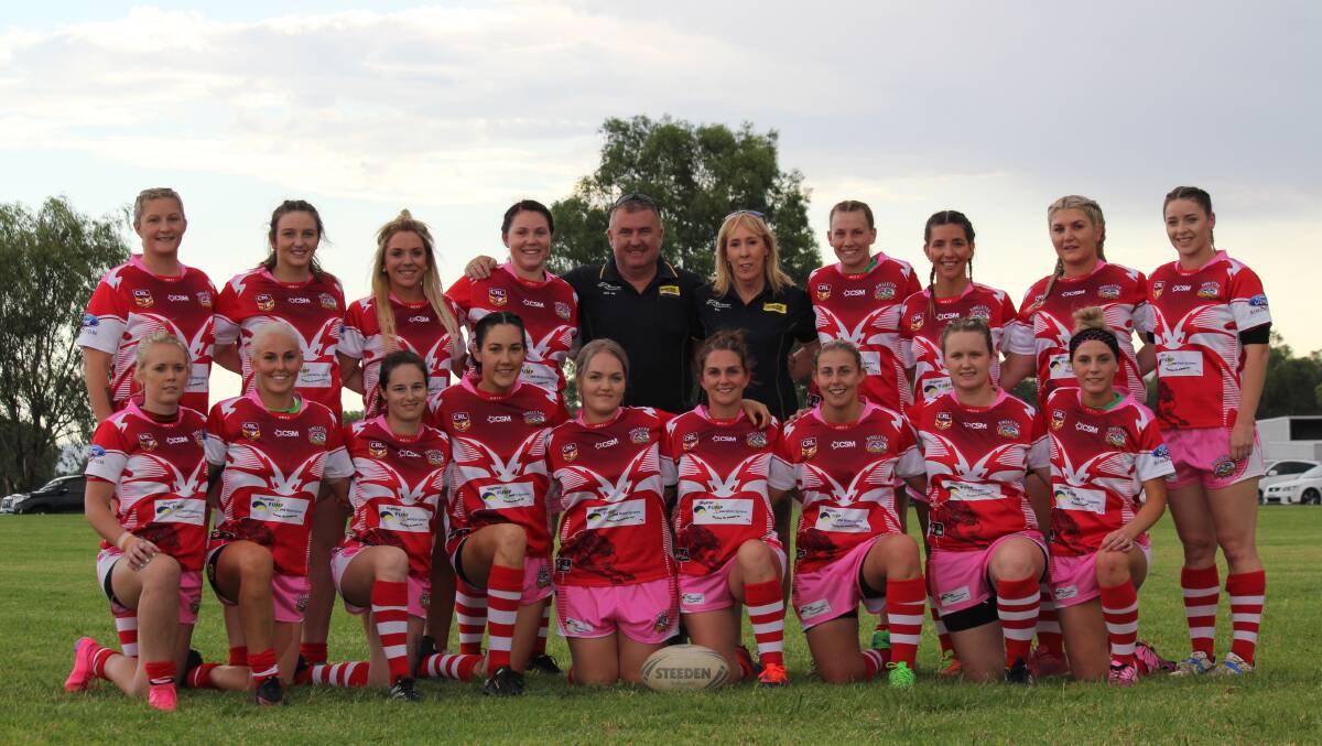Phoebe Desmond and Brooke Carter were both part of the Singleton Grehyounds first women's team who played in, and won, the CRL Group 21 pre-season nines competition.