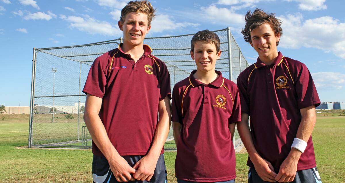 TALENTED TRIO:  Singleton, Hunter Valley, and now Central North reps, Isaac Barry, Tom Druery and Beau Parnell.
