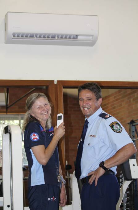 TOP EFFORT: The driving force behind the fundraising effort, Vera Katris, with NSW Police Assistant Commissioner Jo Cassar.