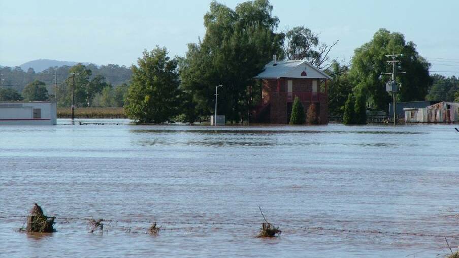 The intersection flooded in 2007.