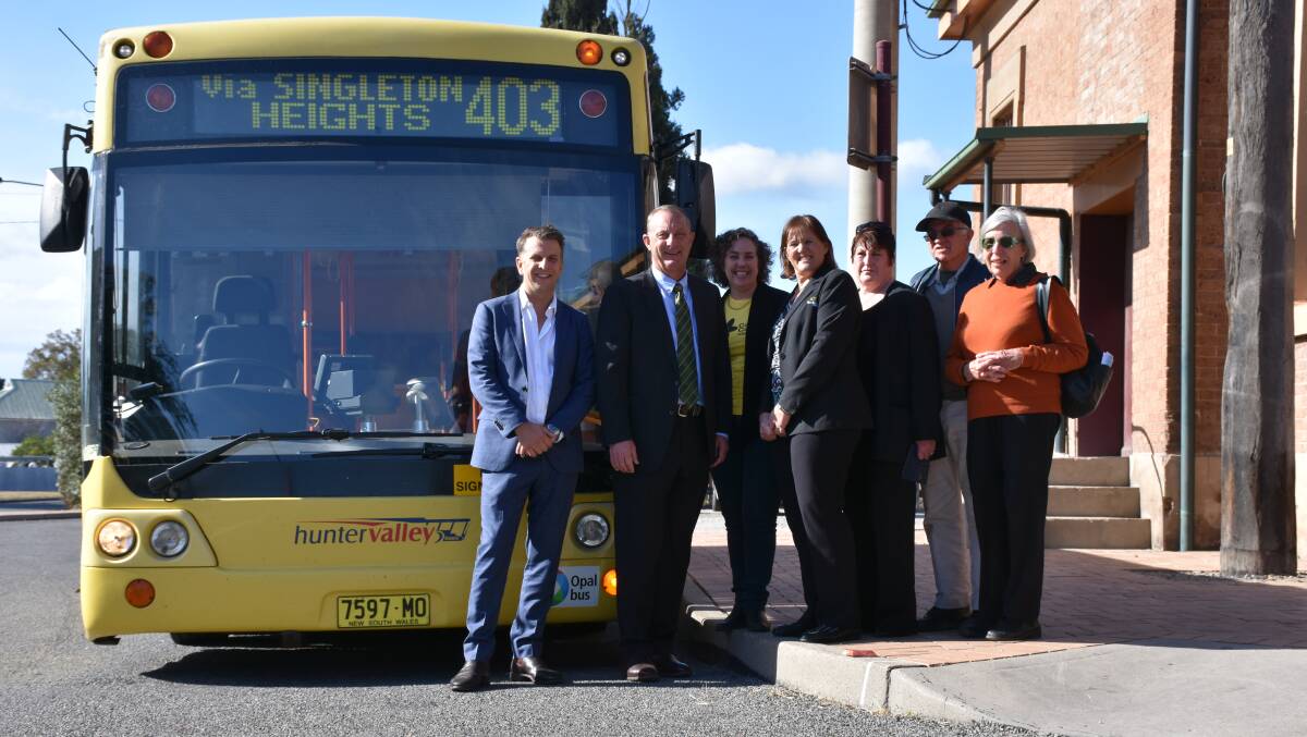 TRIAL: The Minister for Transport and Infrastructure, Andrew Constance, visited Singleton on Friday morning to make the announcement.