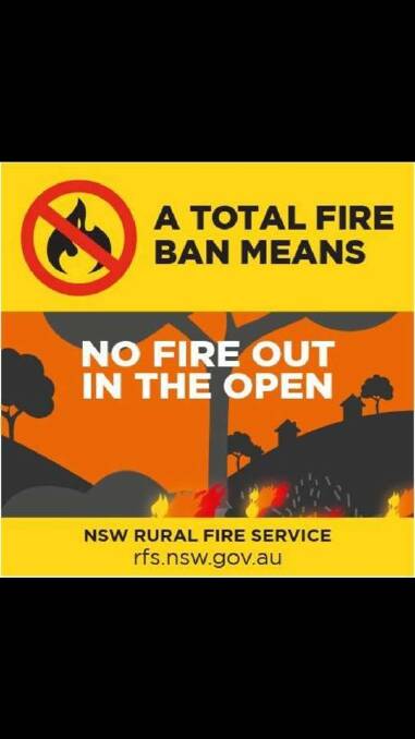 Total fire ban in place