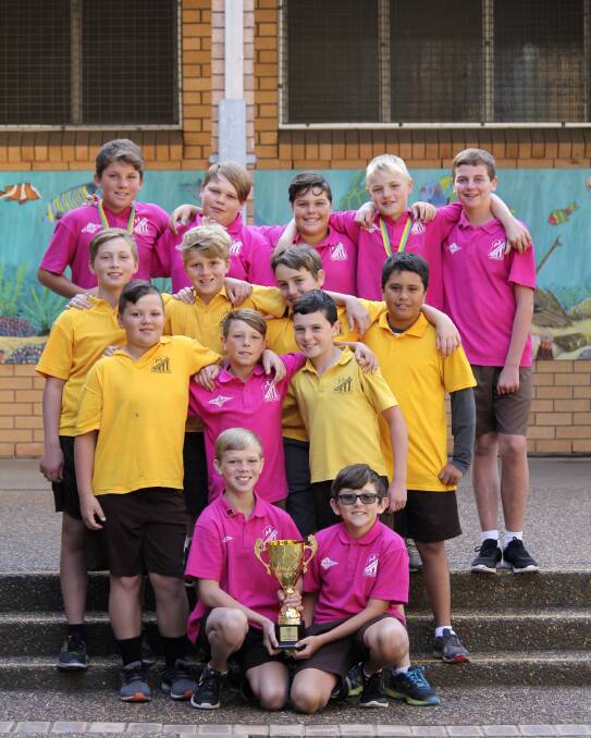 OPEN WINNERS:  Singleton Heights Public School triumphed over King Street in the final of the Bryan Kirkland Cup. Coached by Mr Orr and Mr Symons. Absent: Oska and Ethan Buttifant and Lance Avromovic.