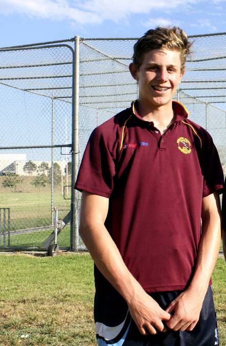 Singleton all-rounder, Isaac Barry, pictured in 2016 when he was selected to play in the in Country Cricket NSW (CCNSW) U16’s competition the Bradman Cup. 