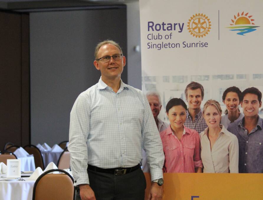 Rotary Club of Singleton Sunrise President Michael Titow
