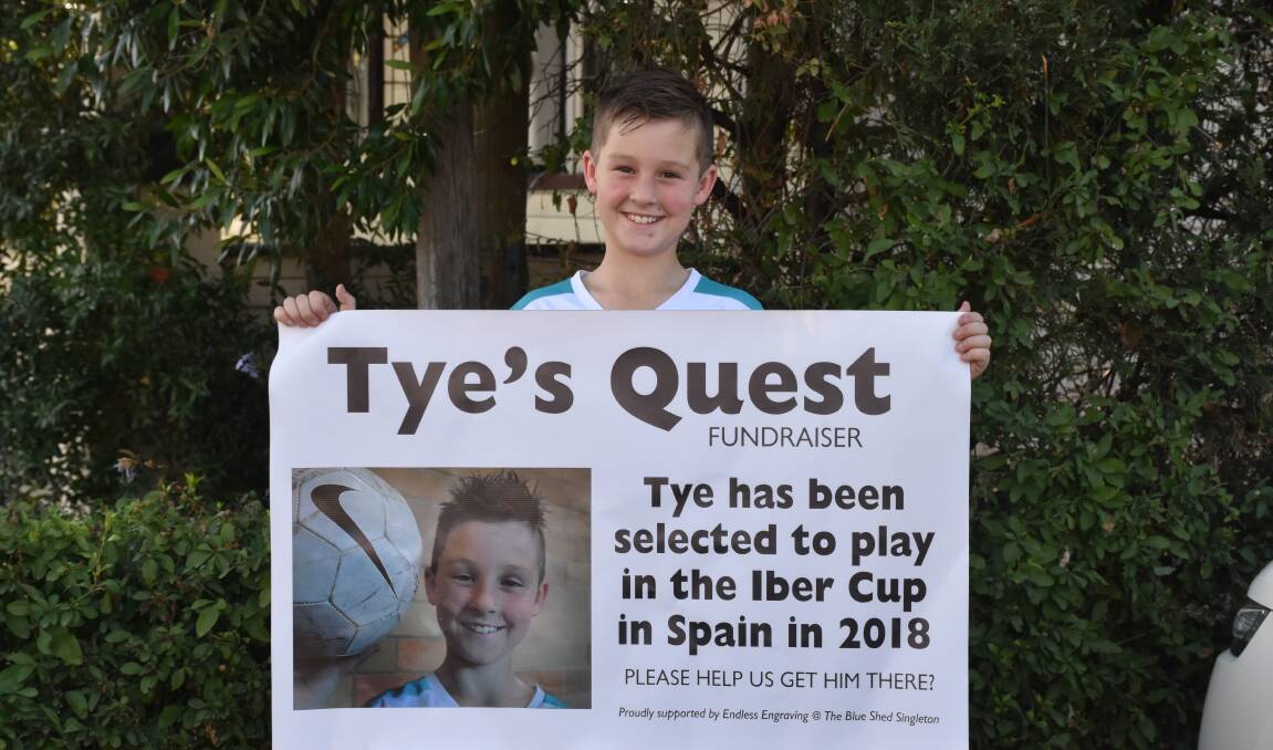 TYE'S QUEST:  He has the talent, he just needs some backing to get him to the Iber Cup.