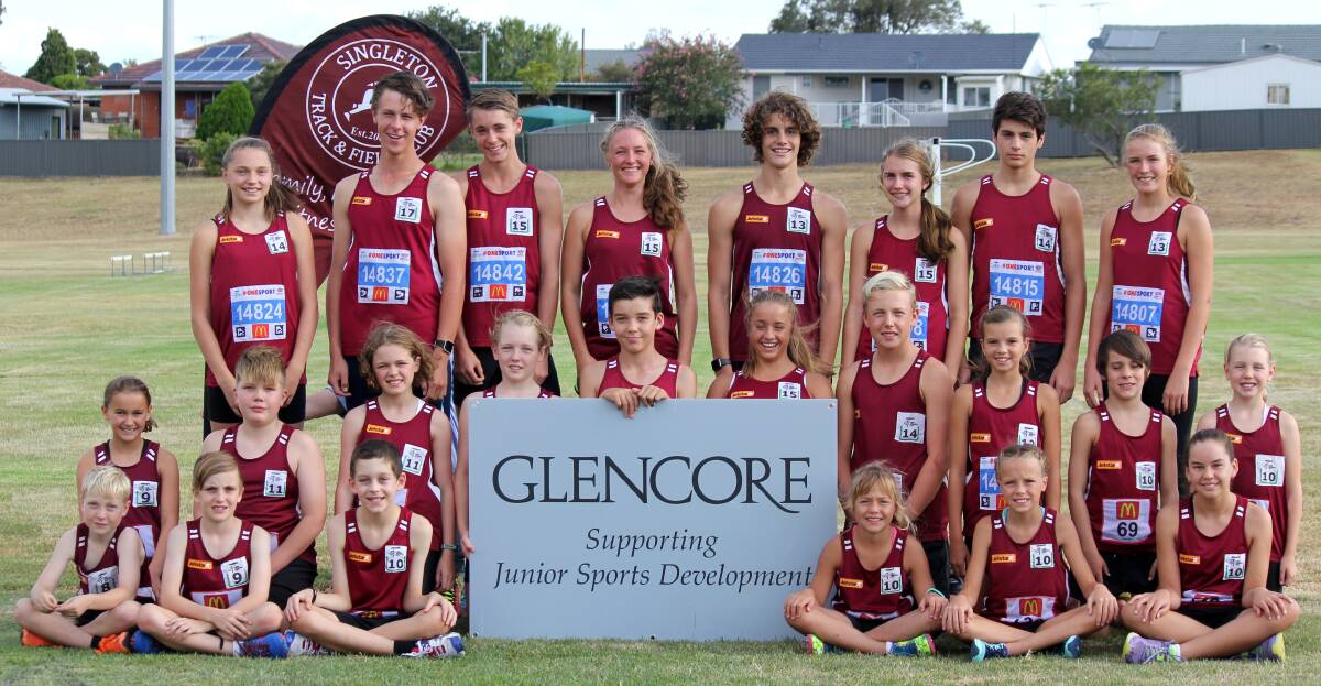 The twenty-nine young Singleton athletes set to compete at Glendale.