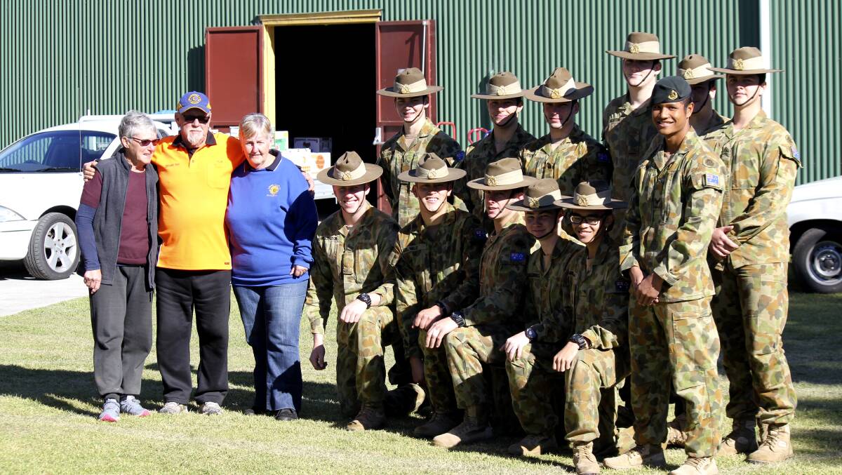 LONG ASSOCIATION: Over the years soldiers from the Singleton School of Infantry have always been happy to help out.