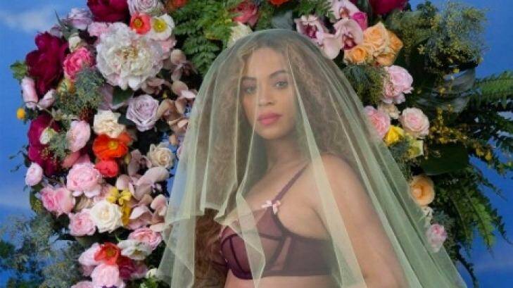 Beyonce showed off her baby bump in an Instagram post announcing her pregnancy on February 2, 2017. Photo: Instagram/beyonce