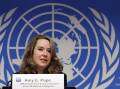 Amy Pope of the International Organisation for Migration will address the National Press Club. (EPA PHOTO)