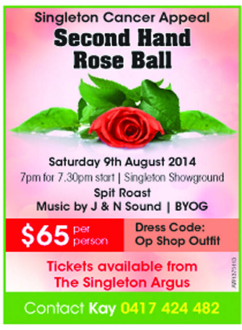 Singleton Cancer Appeal Second Hand Rose Ball