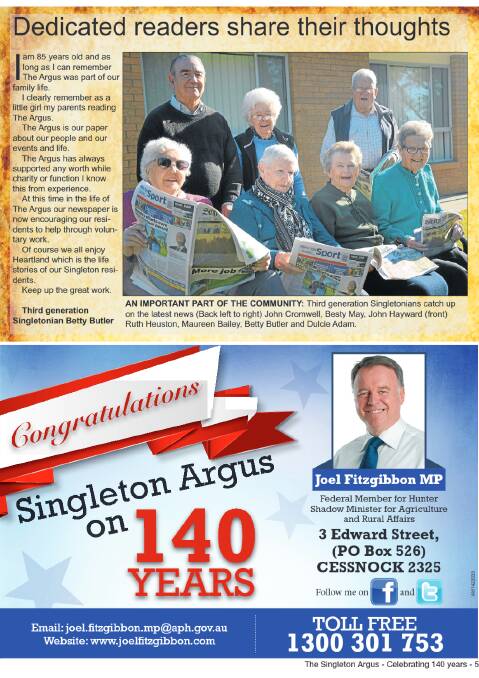 The Singleton Argus Celebrating 140 years