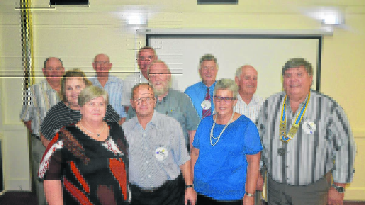 SET TO LIGHT UP NEWCASTLE: Rotary Club of Singleton members John Arthur, Ted Drayton, Mary Deaves, Bill Gee, Cathy Gee, Sylvia Hamblin, Garry Hamblin, Barry Cox, Mel Rolfe and Warren Deaves will take part in the upcoming Lantern Walk. Absent: Anita White
