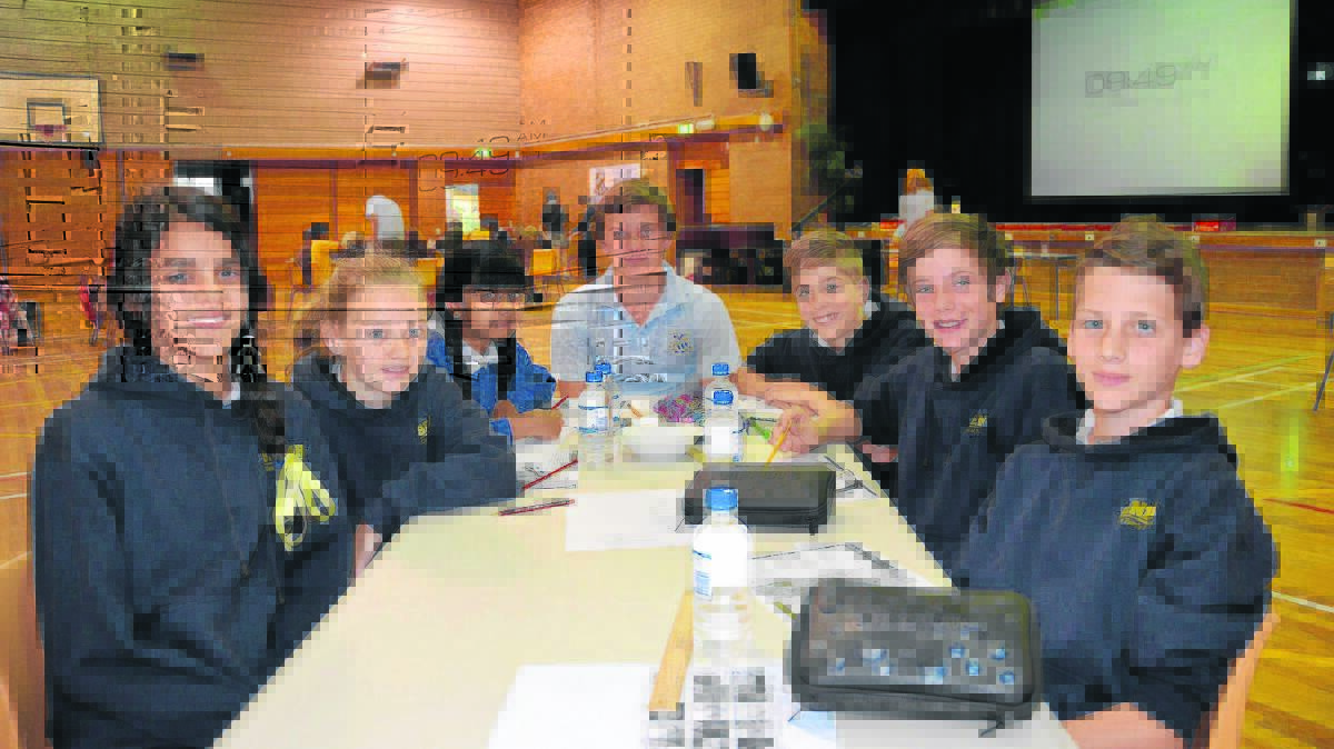 CHALLENGING:  From left, Annaliese Kirsten, Tess Orton, Zaynab Alam, Blake Duff, Cambell Bodiam, Mick  Taylor and Braith Tritton.
