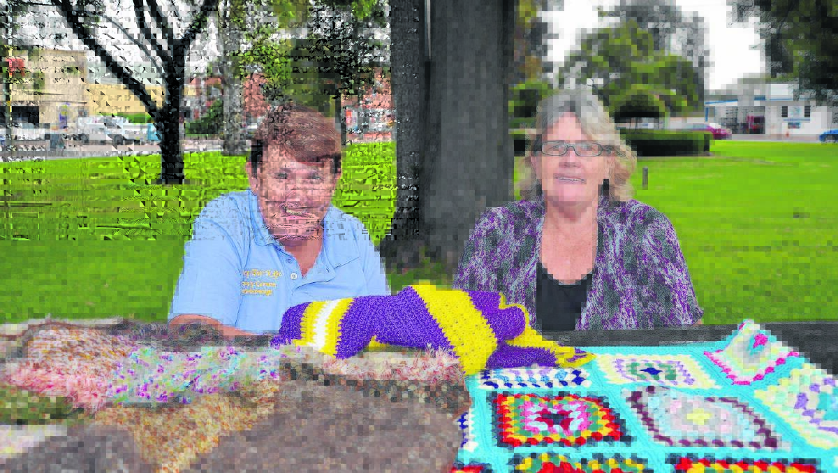 A STITCH IN TIME: Singleton Relay for Life stalwarts Cathy Holz and Jenny Yates.