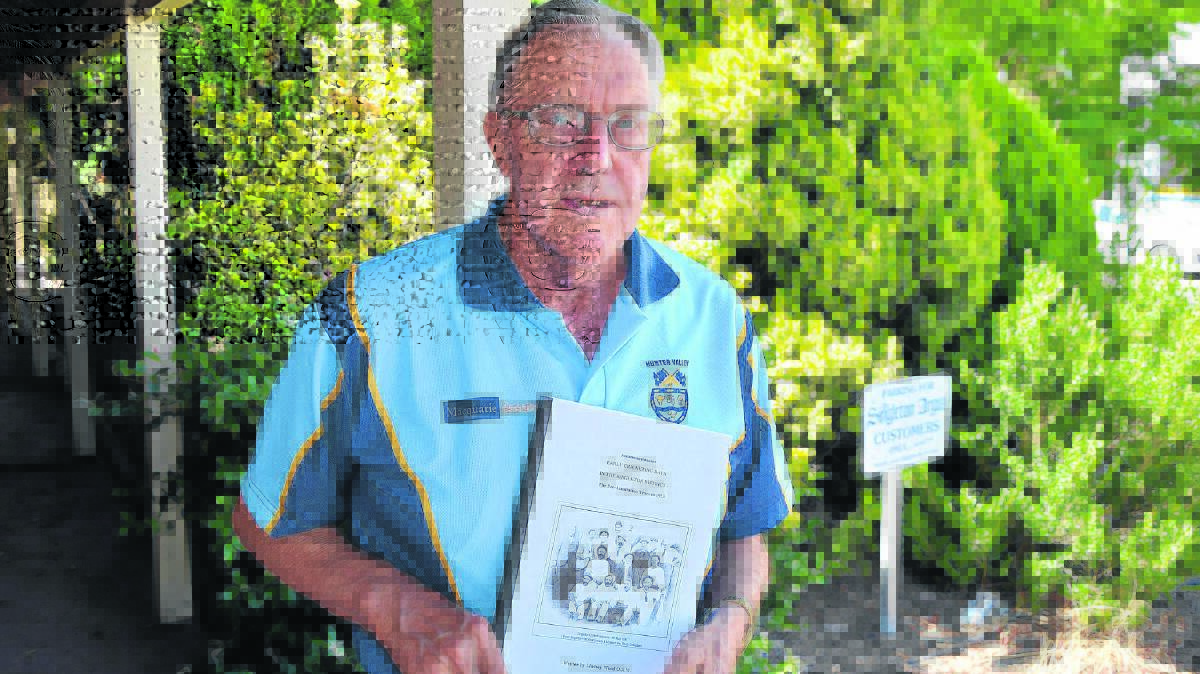 CRICKET TRAGIC: Lindsay Wood has compiled a history of the early days in Singleton.