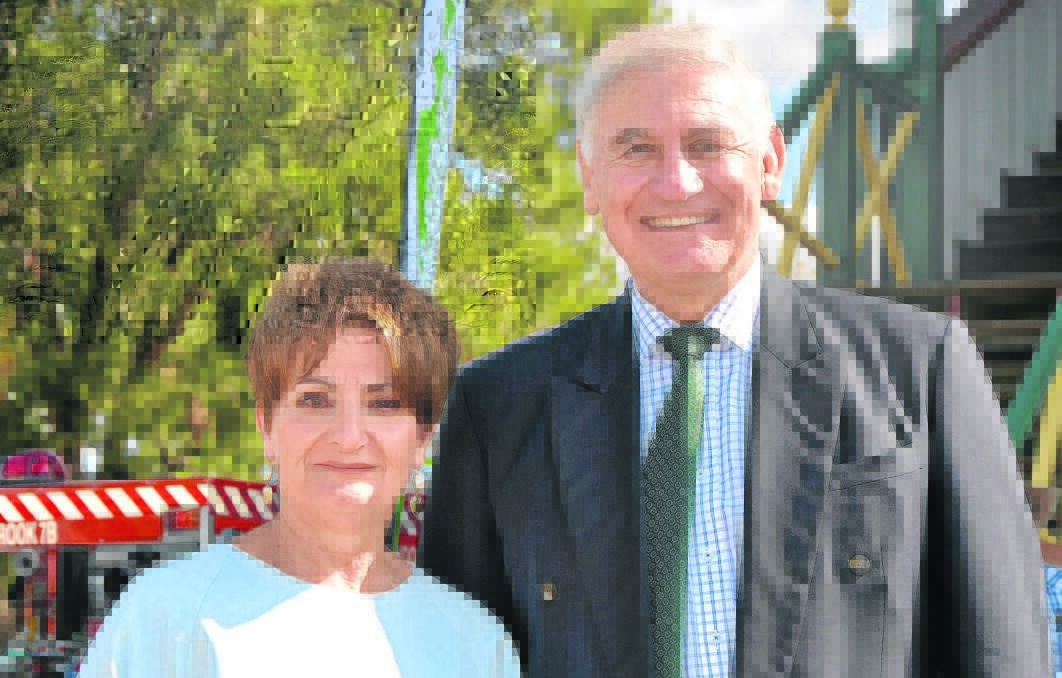 BIG DECISION: Upper Hunter MP George Souris and wife Vassy at the 2014 AGL Singleton Show on Saturday.  While there, Mr Souris told The Argus he would not stand at the next state election.