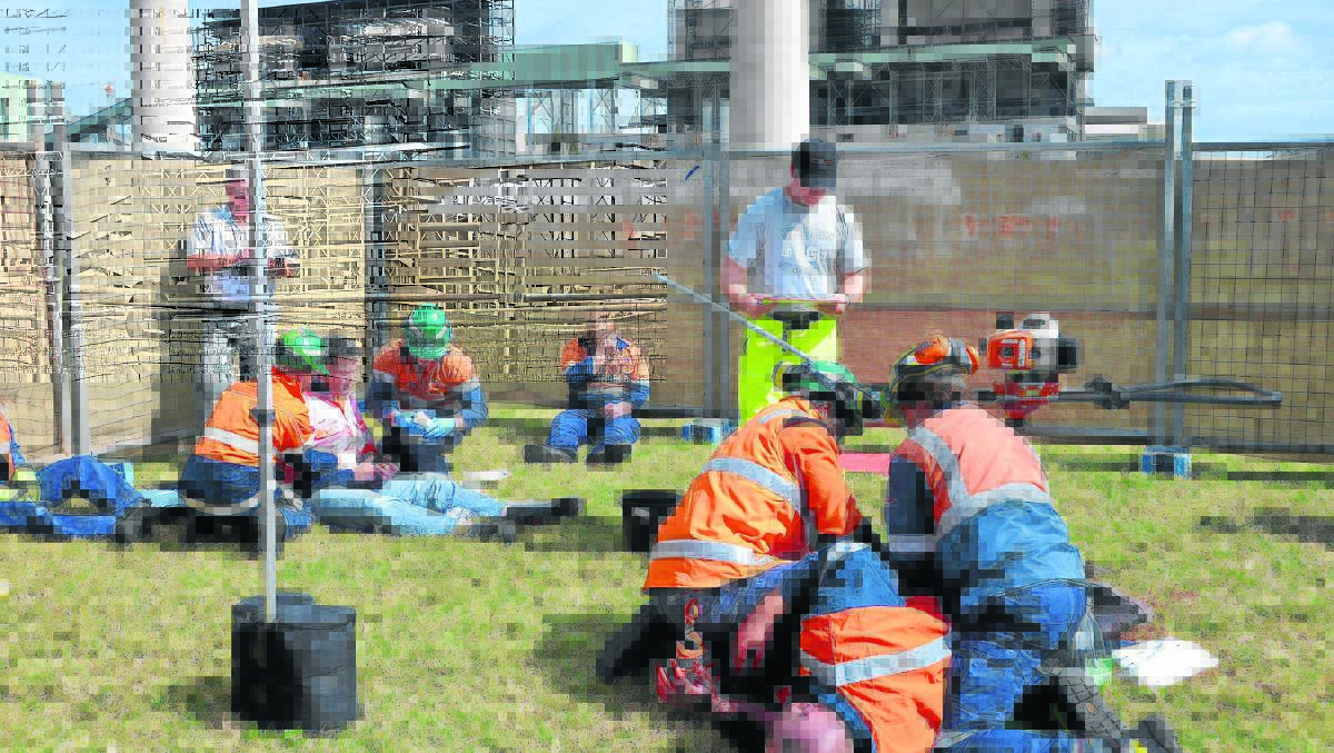 SCENARIOS:  Teams competing on the day at this year’s NSW Power Industry Safety Day.