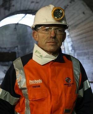 "Coal is good for humanity": Tony Abbott. Photo: Melanie Russell

