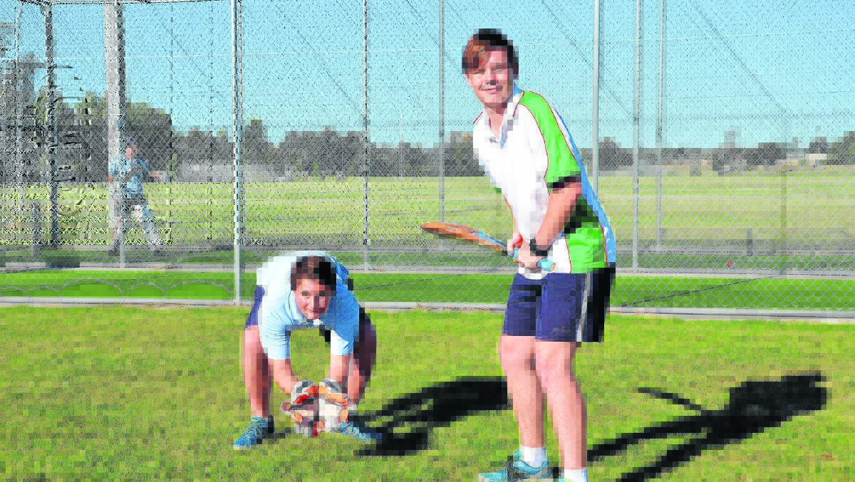 TEEN TALENT: JPC’s Jack Turner, 13, and 16-year-old Carel Impey are preparing to lock horns with Creeks in tomorrow’s round of the Singleton District Cricket Association.