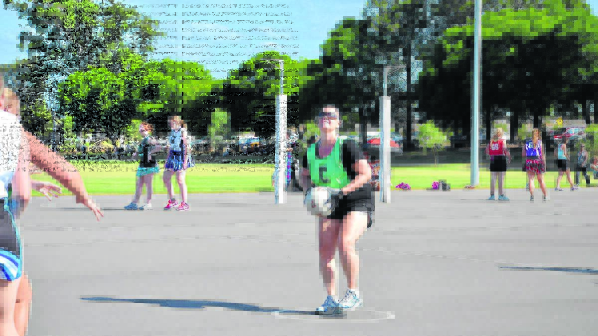 ON THE BALL: Blisters’ Bree Waterhouse at Rose Point Park.