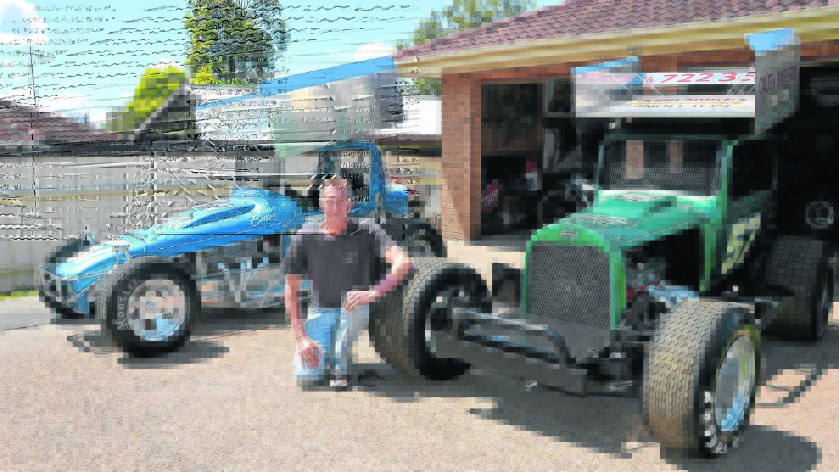 REVVED UP: Former state hot rod champion Allan Bates now restores the cars he once drove throughout NSW.