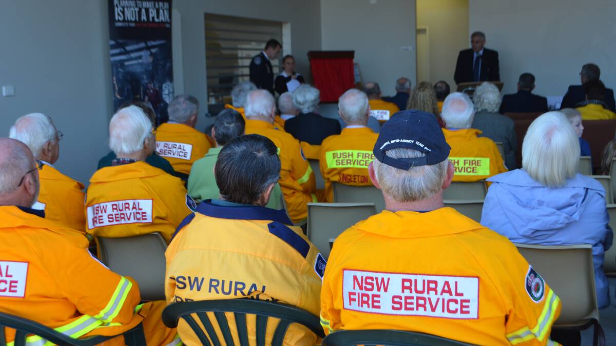 The official opening of the Glendonbrook Rural Fire Service (RFS) shed. 