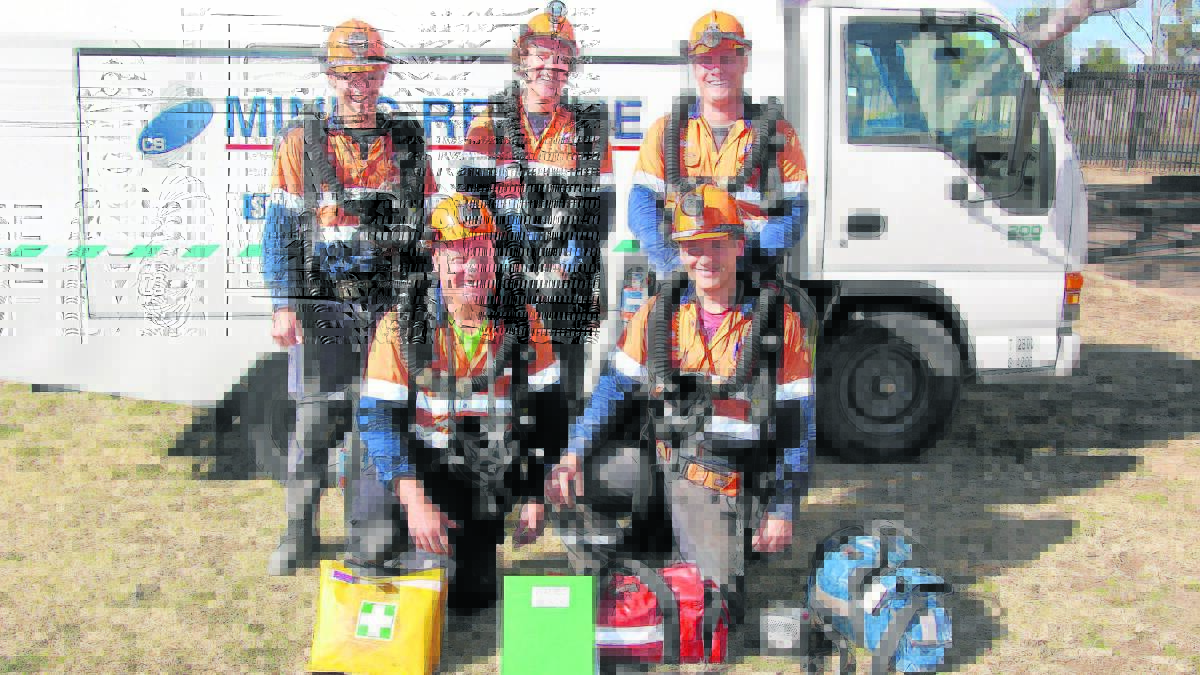 SKILLED EMERGENCY RESPONSE TEAM: (Pictured above) victorious Wambo Team Members (back left to right) Mitchell Lydon, Warren Kirk, Jarrod Brown (front)  Michael Murphy, Kurt Bereza.
