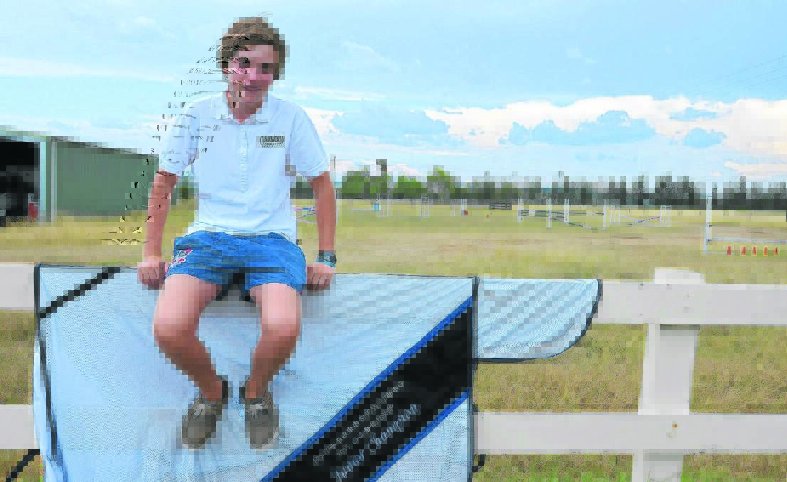 TALENTED FAMILY: Singleton rider Cade Hunter is also enjoying success in the showjumping arena, like older brother Jake.