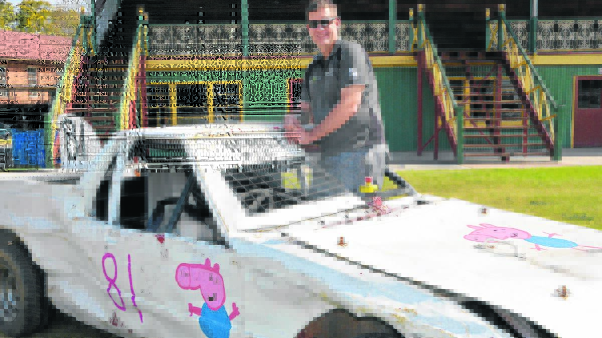 NEW EVENT: Rodney George with his full-spec race car complete with Peppa Pig detailing.