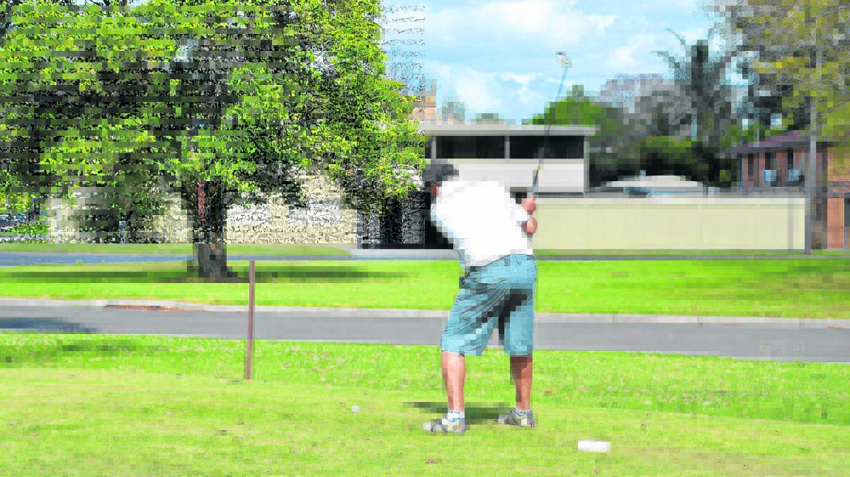 THE MAN TO CATCH: A grader Glen Marcheff started his title defence in strong fashion at the Singleton Golf Club on Saturday.

