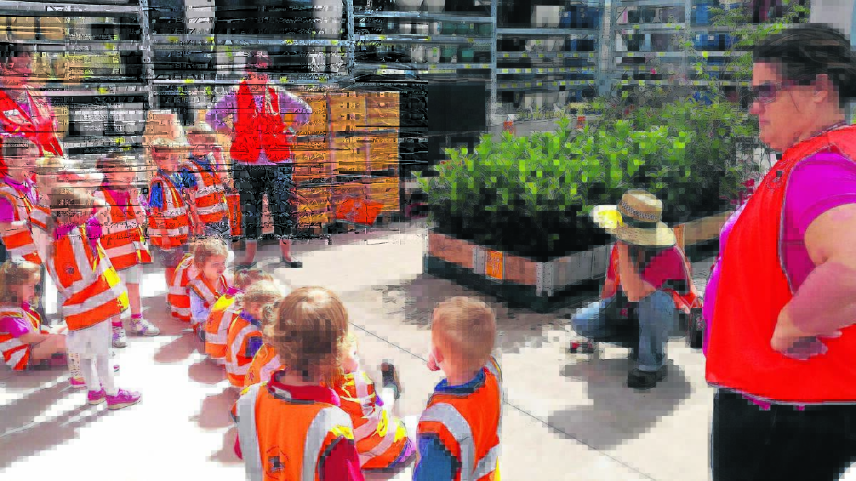 BRIGHT FUTURE: Singleton Pre-School students receive a few tips about sustainability last week.