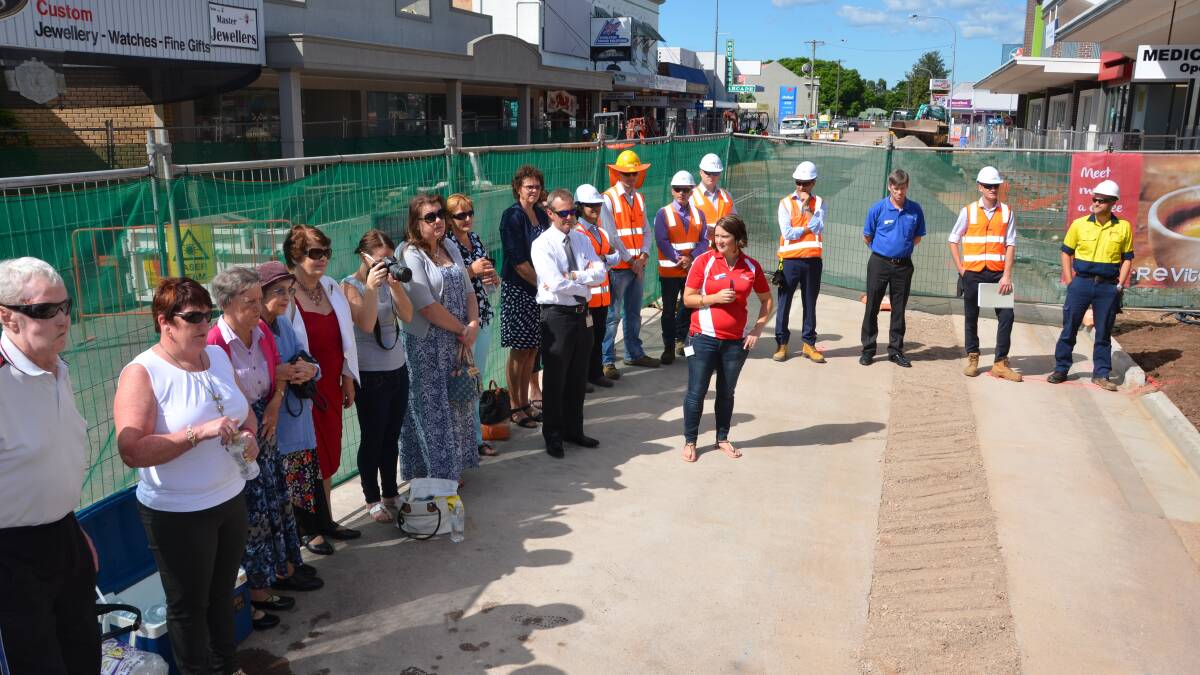 The official ceremony to mark the start of work on the town's revitalisation work.