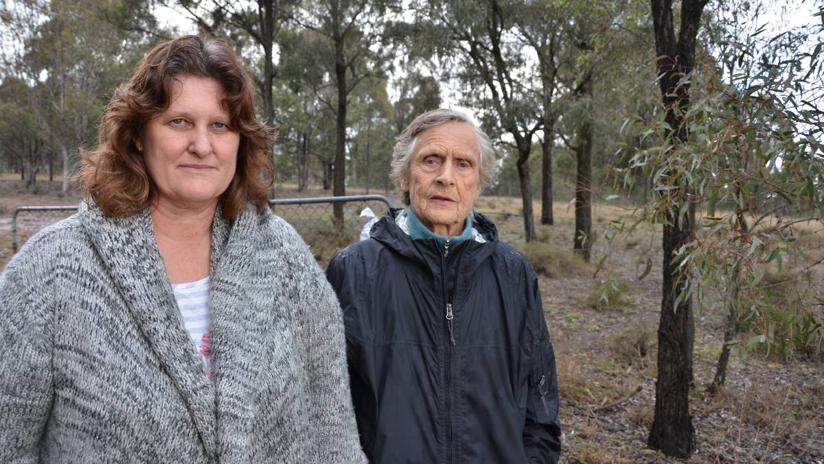 Camberwell residents Deidre Olofsson and Wendy Bowman who were both bitterely dsiappointed with the court decision to approve Ashton South East mine.