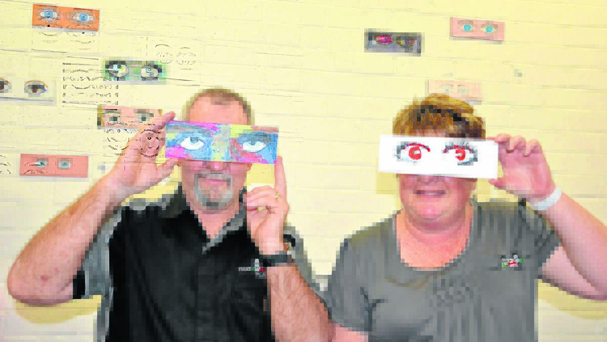 EYEING OFF TOP PRIZE: That Little Art Place owners Trevor and Lisa Bendeich are hosting the Peepers Art Awards as part of The Big Draw Singleton 2014.
