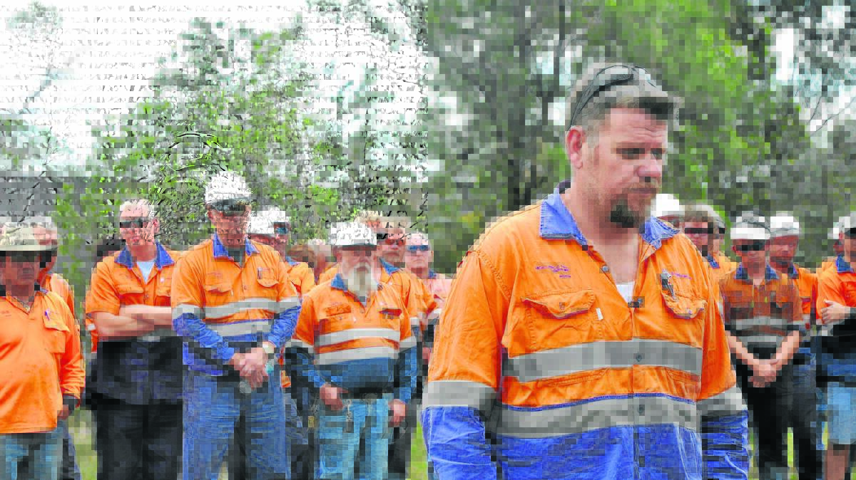 SHATTERED: Singleton's Warren Cooke (right), step-up supervisor OCE at Drayton, says both Muswellbrook and Singleton will suffer greatly as a result of the Drayton South refusal. He, like everyone else at the mine, were gutted when they heard the news, particularly given it came via the media.