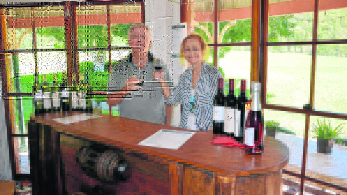 HERE’S CHEERS TO 2015: Ascella Estate Wine’s Geoff and Barbara Brown.
